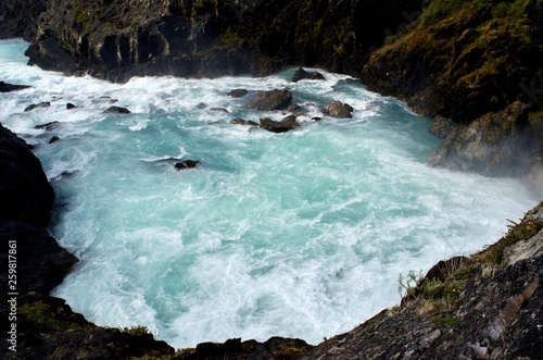 waterfall in mountains