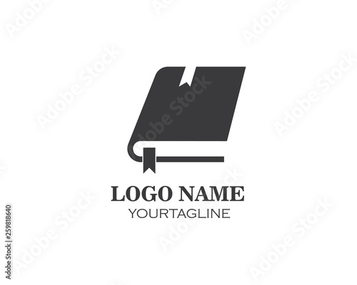 Book Logo Template vector Illustration