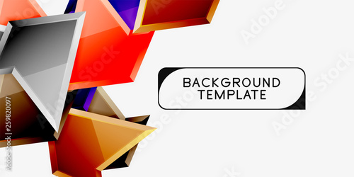 Free Download Triangular low poly background design, multicolored triangles. Vector - GFXLoad