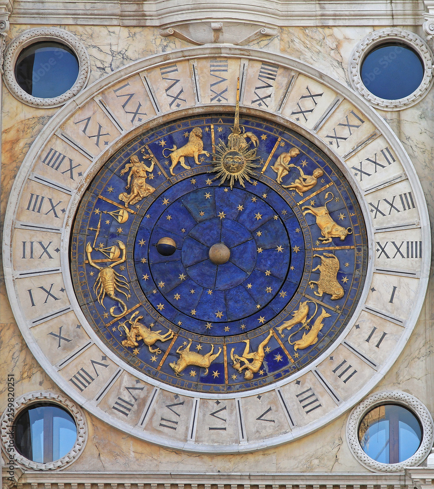 Venice Zodiac Clock