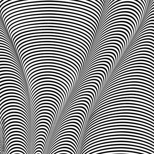 Abstract wavy background  optical art  opart striped