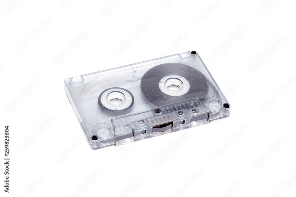 tape cassette isolated on white background. tape cassette isolated on white background.