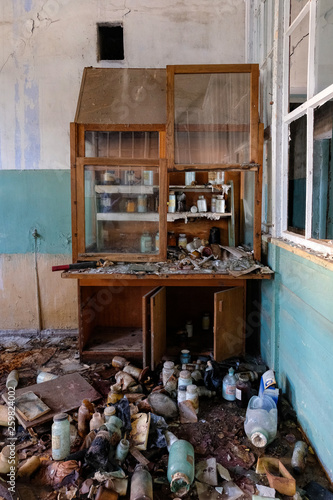 Abandoned chemical laboratory