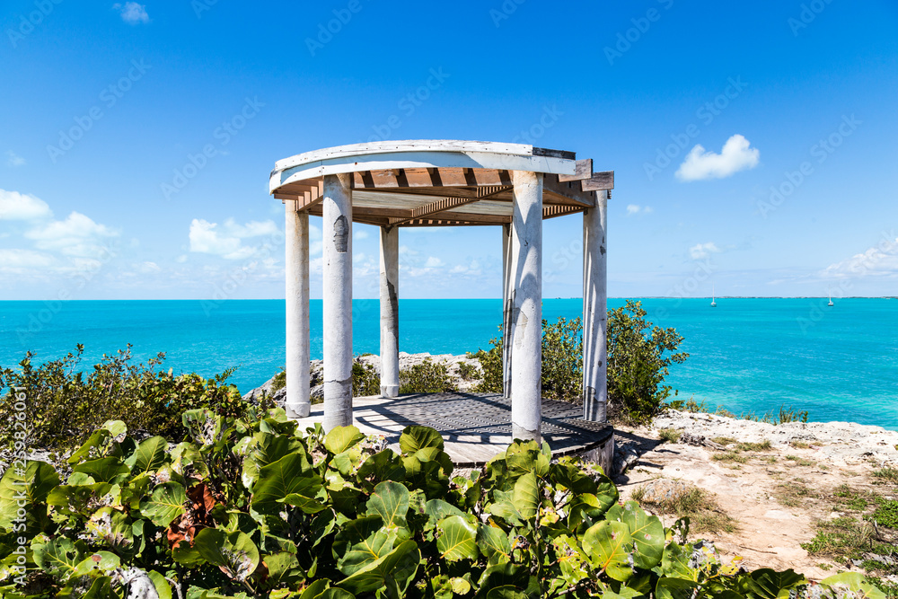 Gazobo at Sapodilla Hill on Turks and Caicos island. Gazobo at Sapodilla Hill on Turks and Caicos island.