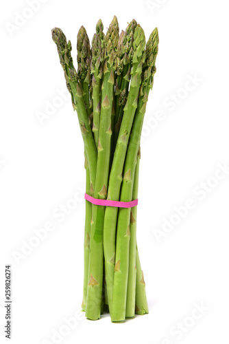 Asparagus on white background