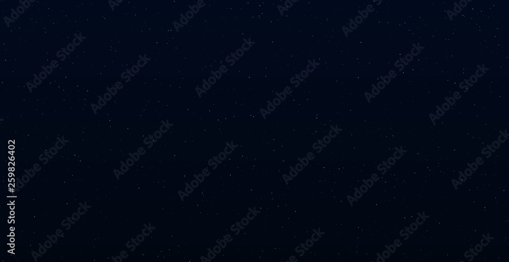 Space stars background. Light night sky vector