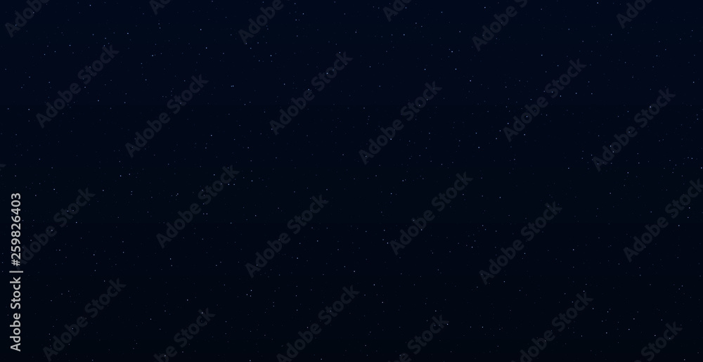 Space stars background. Light night sky vector