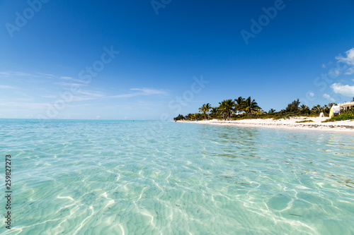 The breathtaking white sand beach on Turks and Caicos islands.  © Satoshi Kina