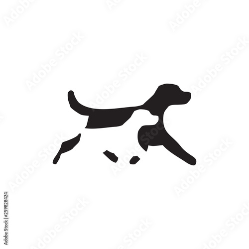 Dog logo icon design template