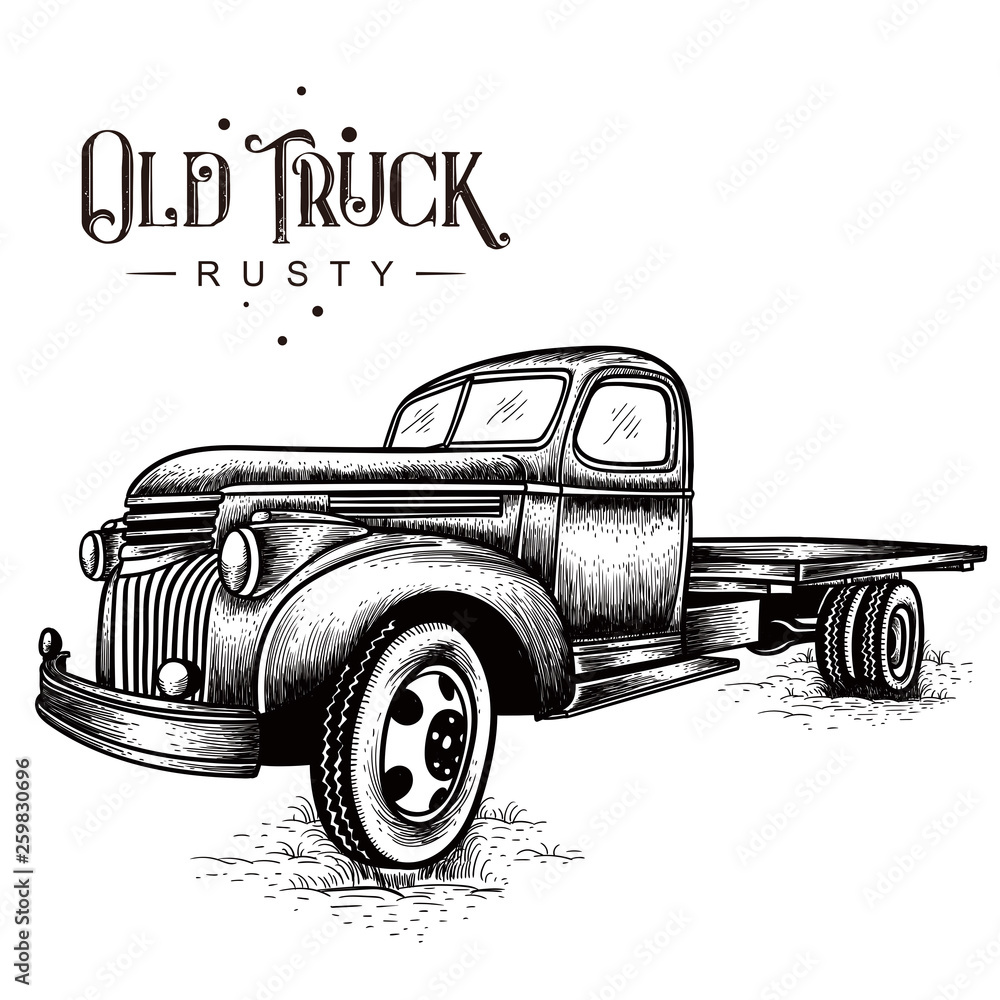 old truck rusty