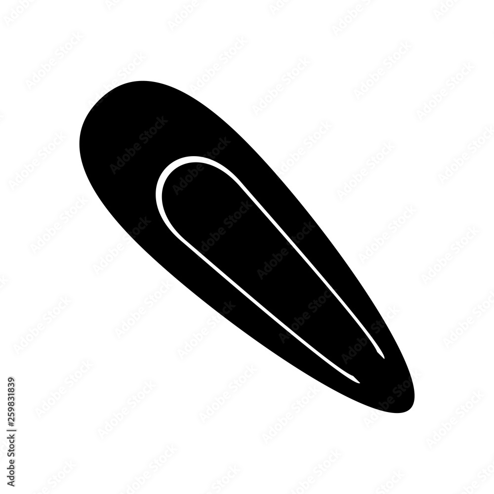 Hair barrette icon. Vector Illustratyion. EPS10 Hair barrette icon. Vector Illustratyion. EPS10