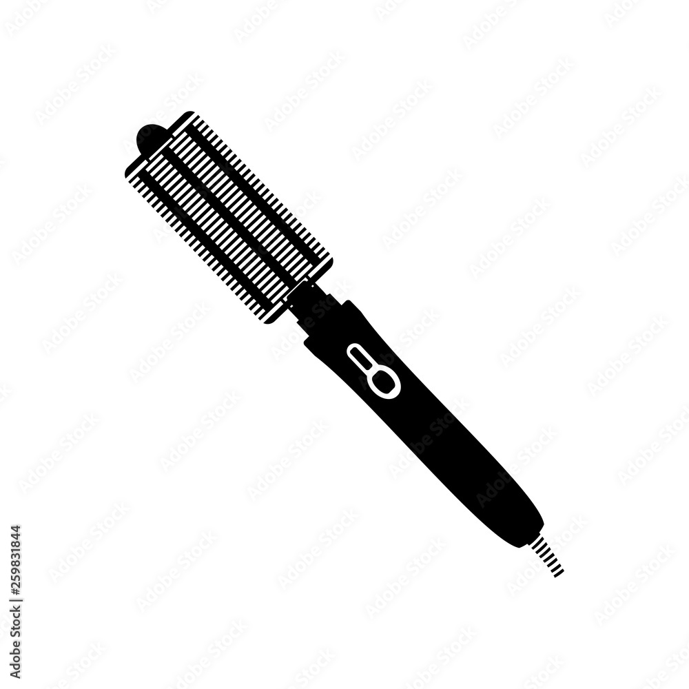 Curlig iron icon Curlig iron icon