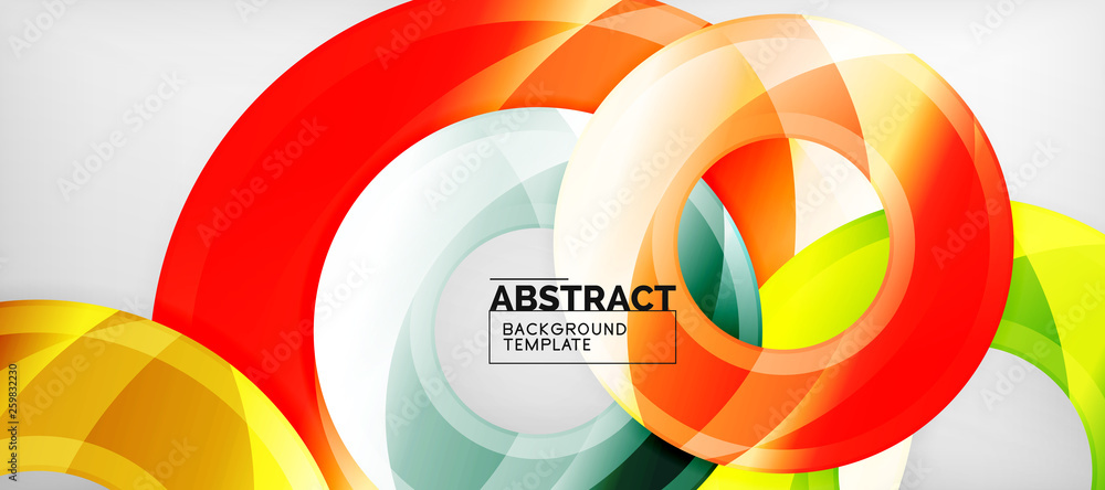 Glossy circles geometric background Glossy circles geometric background