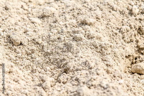 White sand as a background in nature