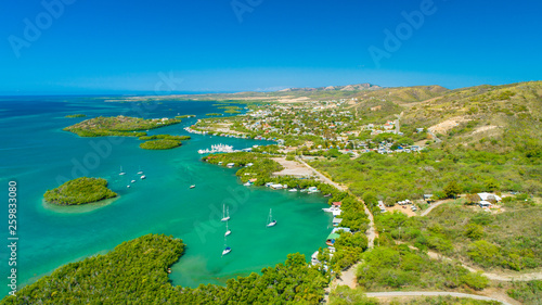 Aerial view of Puerto Rico. Tropical island.  photo