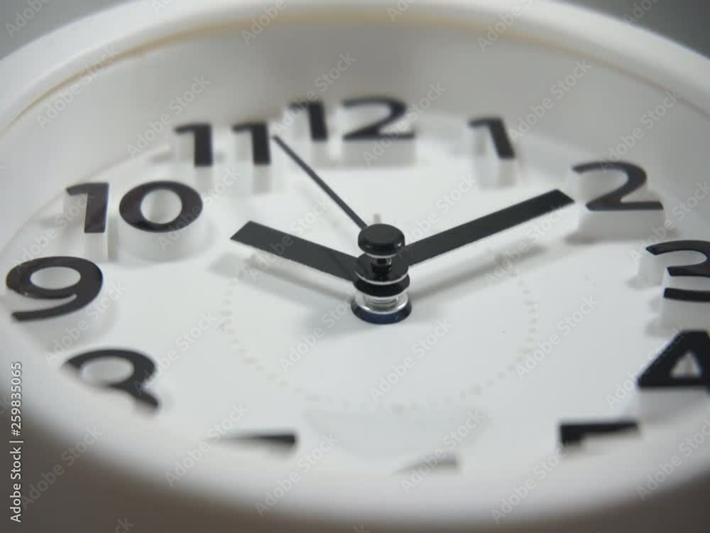 Clock ticking to 10:10 am or pm