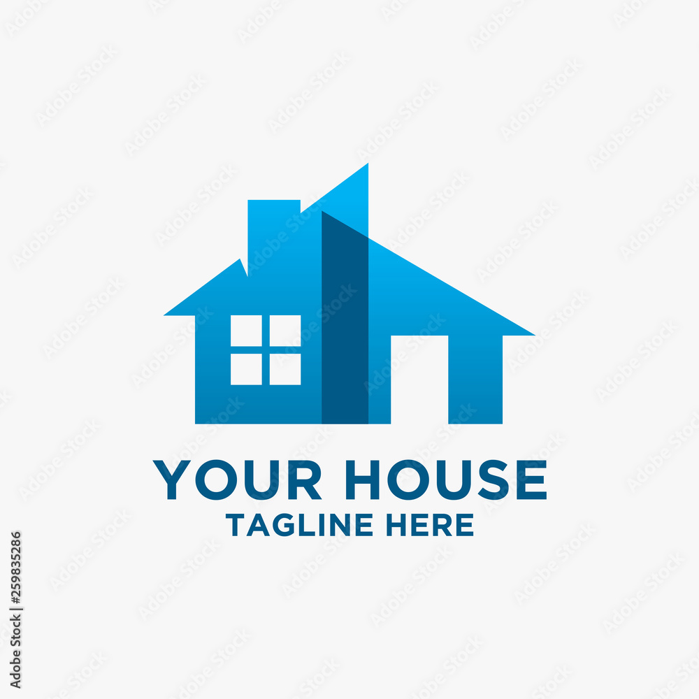 Intersect house logo design Intersect house logo design