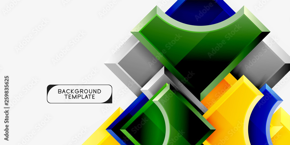 3d futuristic shapes vector abstract background made of glossy pieces with light effects 3d futuristic shapes vector abstract background made of glossy pieces with light effects