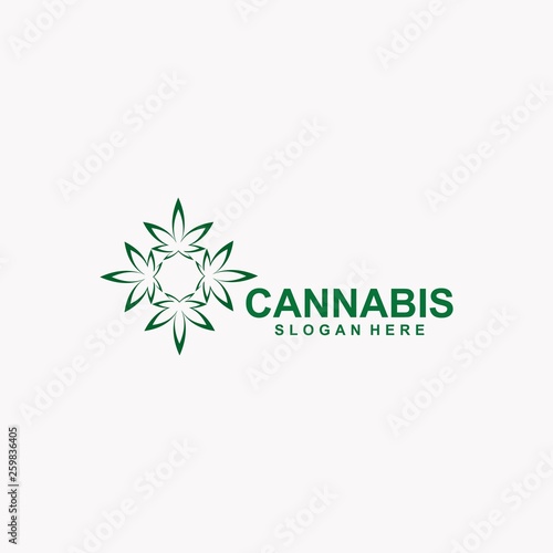 CANNABIS LOGO TEMPLATE