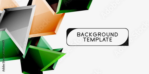 Free Download Bright colorful triangular poly 3d composition,abstract geometric background, minimal design, polygonal futuristic poster - GFXLoad