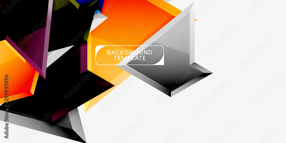 Bright colorful triangular poly 3d composition,abstract geometric background, minimal design, polygonal futuristic poster Bright colorful triangular poly 3d composition,abstract geometric background, minimal design, polygonal futuristic poster