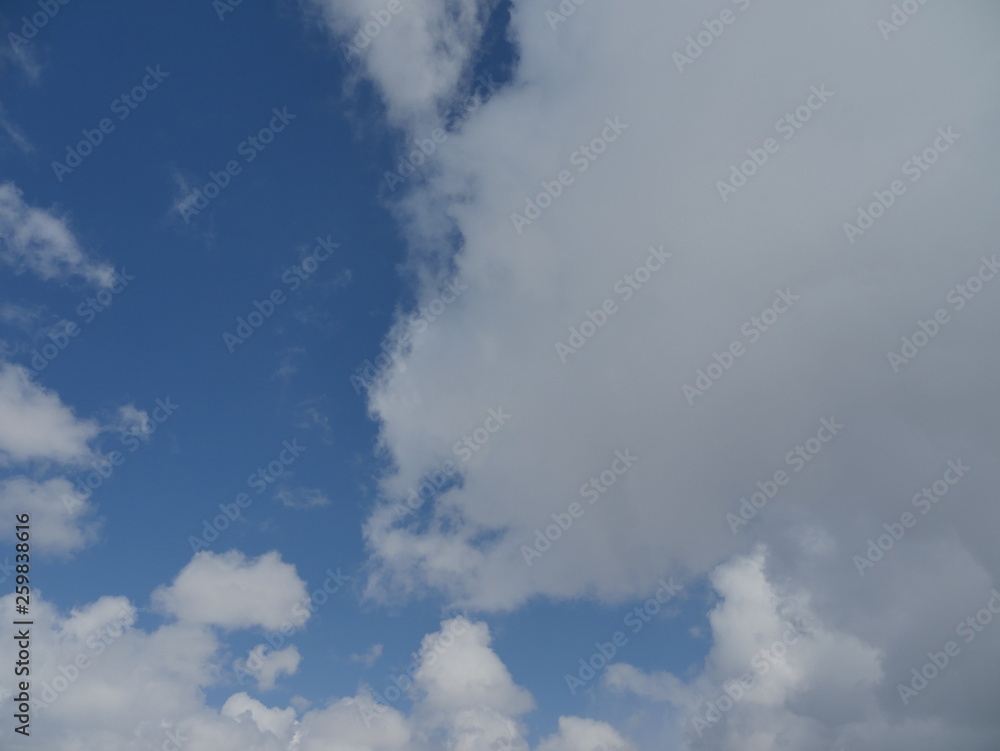 blue sky with clouds