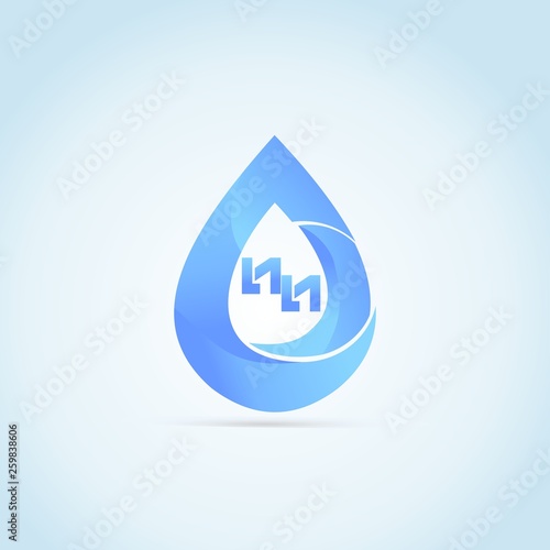 letter NN with Drop location logo company Design element 