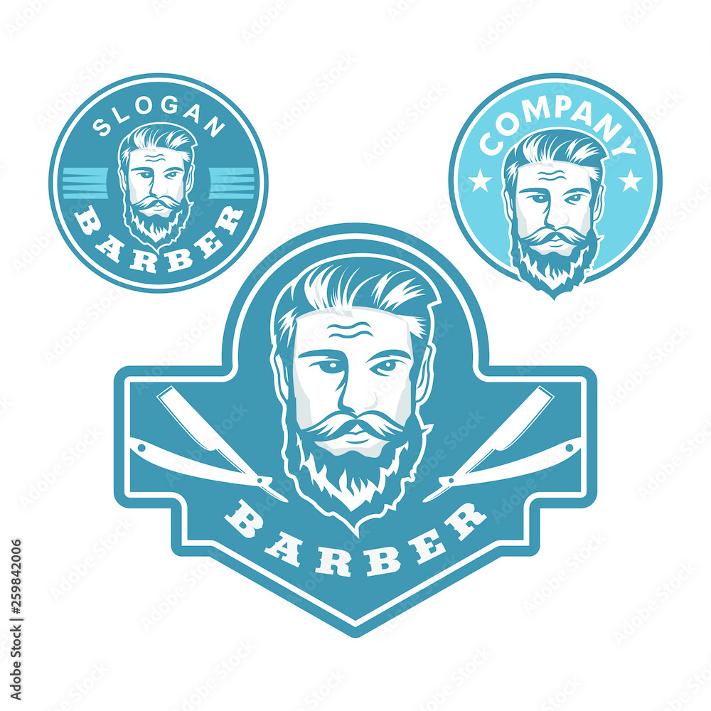 Barber logo, salon logo