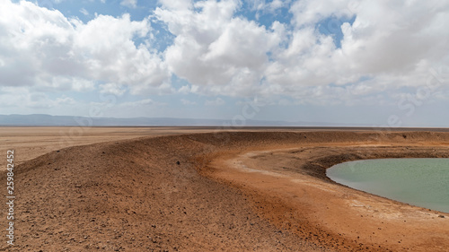 Water catchment in Grand Bara Desert of Djibouti