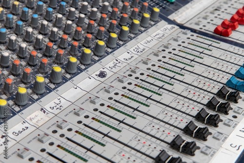 Analog Audio mixing console