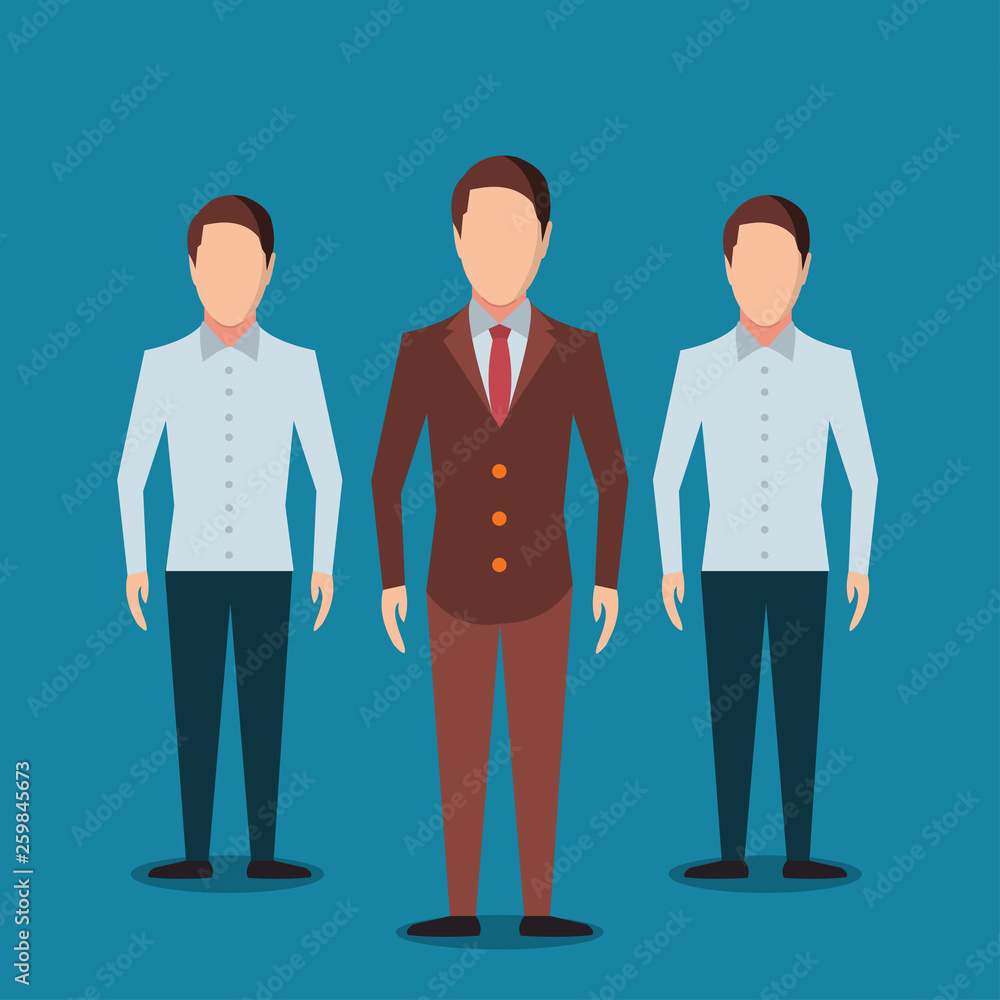 businessman leader concept vector illustration businessman leader concept vector illustration