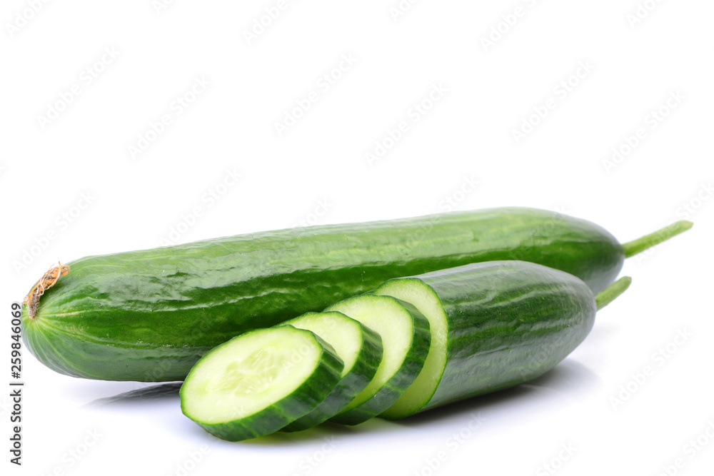 Cucumber on white background Cucumber on white background