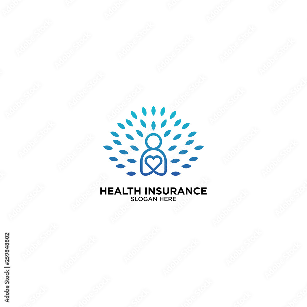 Health Insurance simple logo template vector illustration icon element - Vector illustration Health Insurance simple logo template vector illustration icon element - Vector illustration