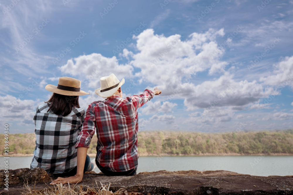 couple with nature background couple with nature background