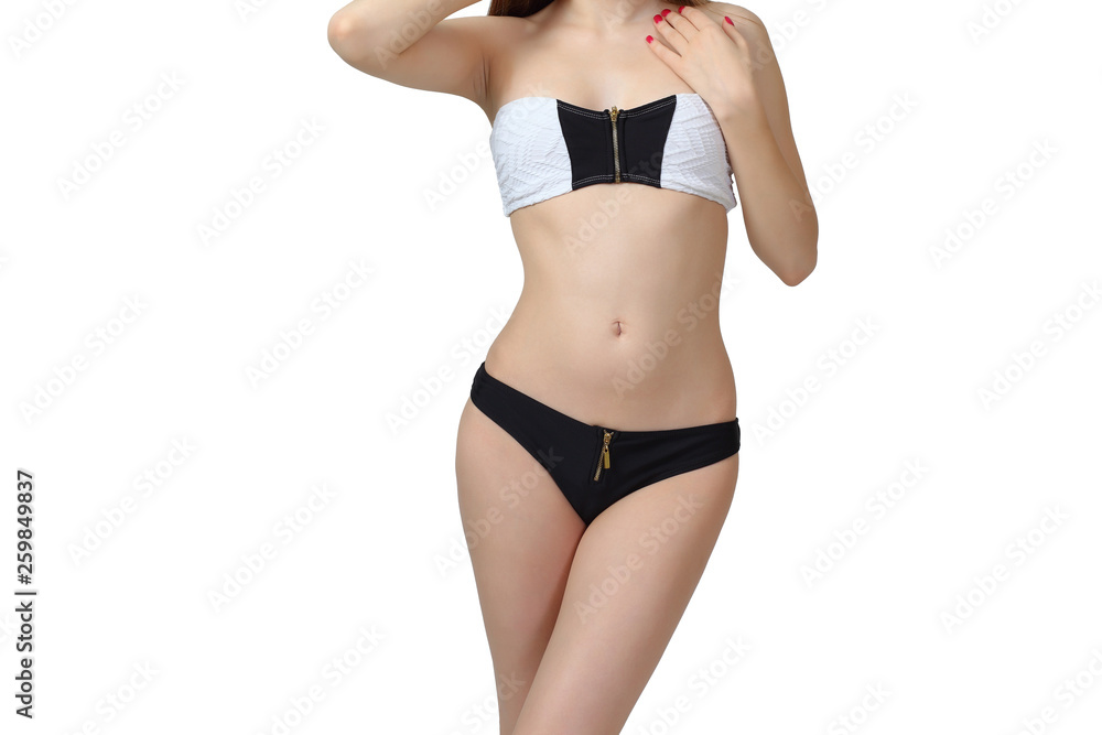 portrait of healthy fit slim woman body portrait of healthy fit slim woman body