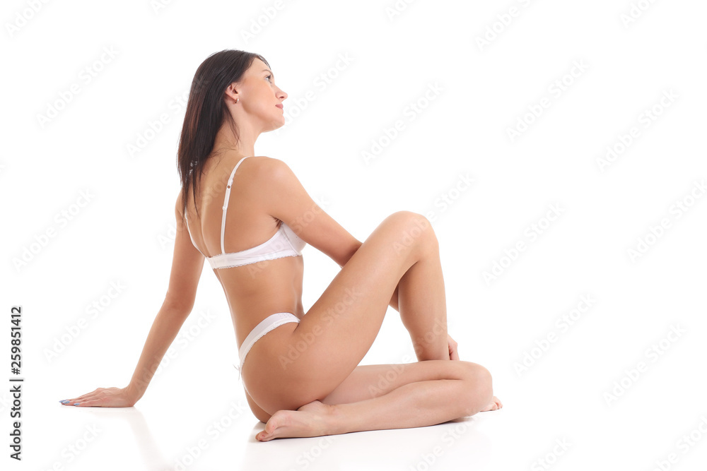 young girl with a beautiful athletic body in underwear young girl with a beautiful athletic body in underwear