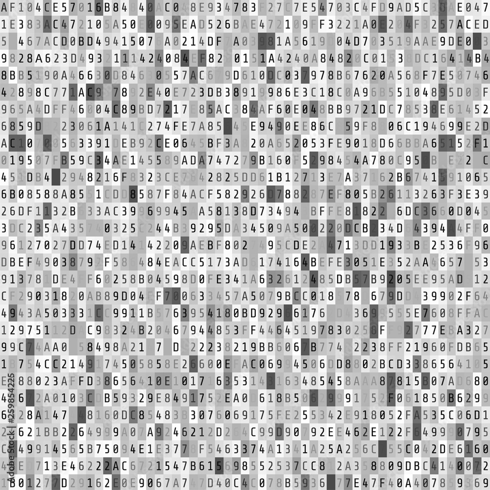 Hex code stream. Abstract digital data element. Matrix background. Vector illustration Hex code stream. Abstract digital data element. Matrix background. Vector illustration