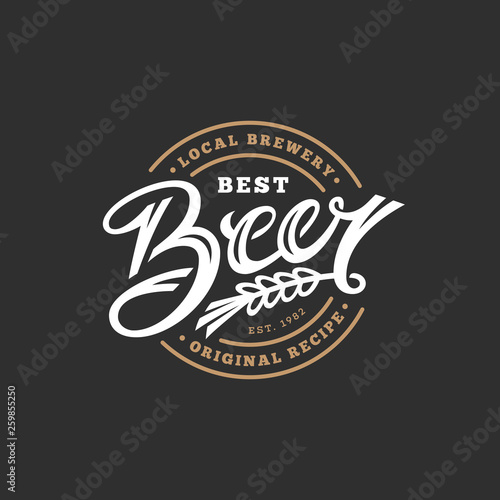 Beer lettering