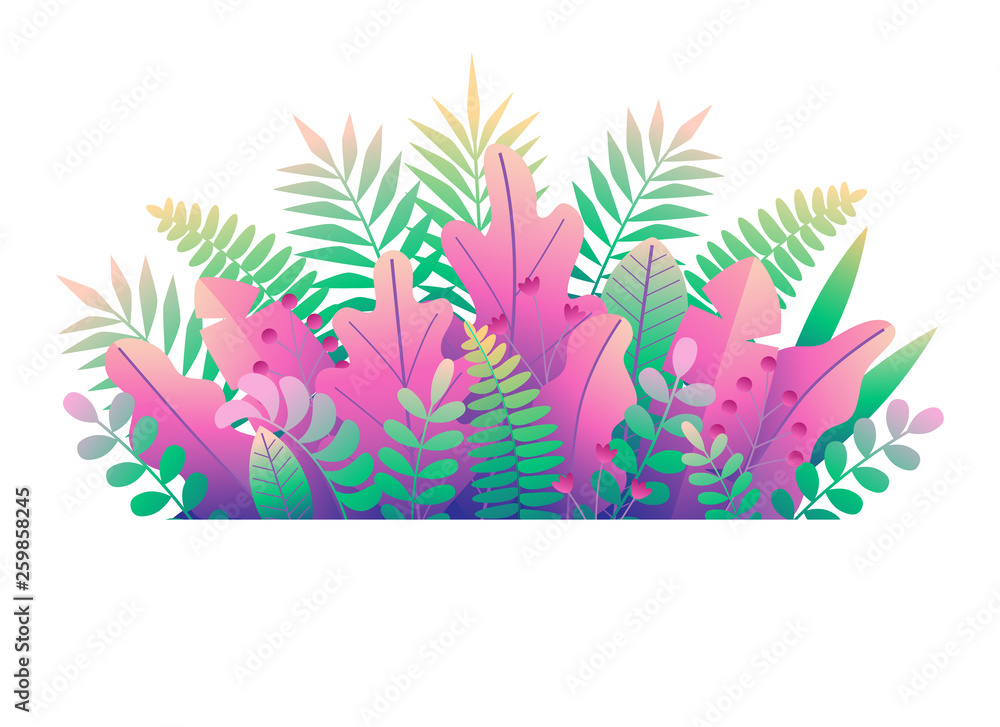 vector floral border created with cute flowers isolated on white.