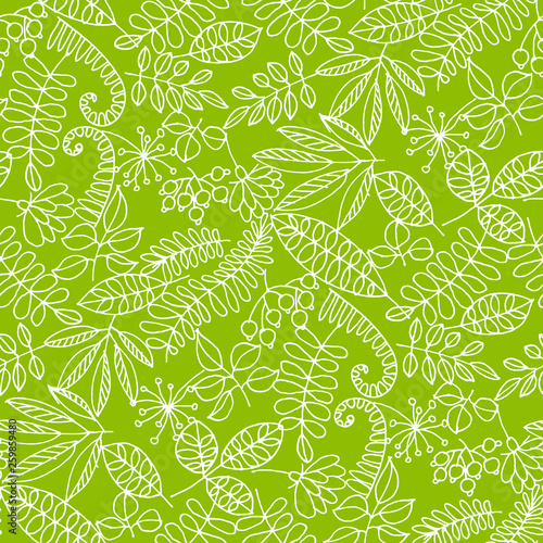 Forest foliage, leaves line...