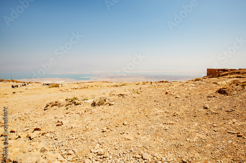 Masada fortress  ancient fortification in Israel situated on top of an isolated rock plateau