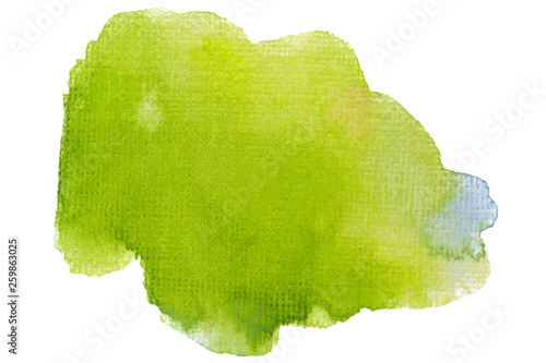 Watercolor stain, with paint and paper texture. On a white background isolated for design, mockup, high resolution postcards and banners. Hand-drawn on paper DIY © Alex