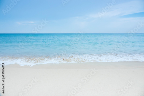blue wave on beach of Phuket Thailand © sakdam