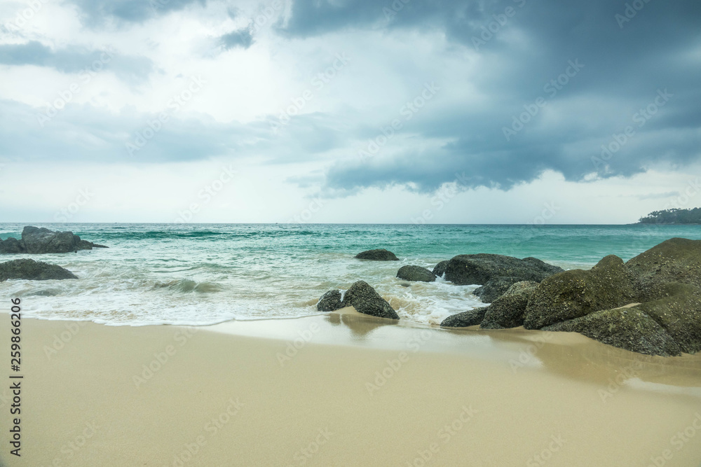 blue wave on beach of Phuket Thailand blue wave on beach of Phuket Thailand