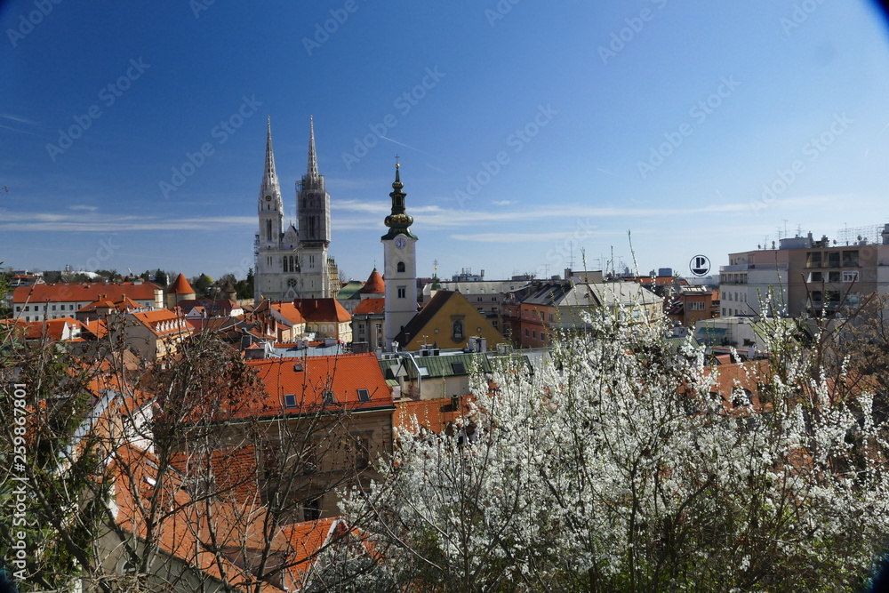 Obraz premium Blick auf Zagreb