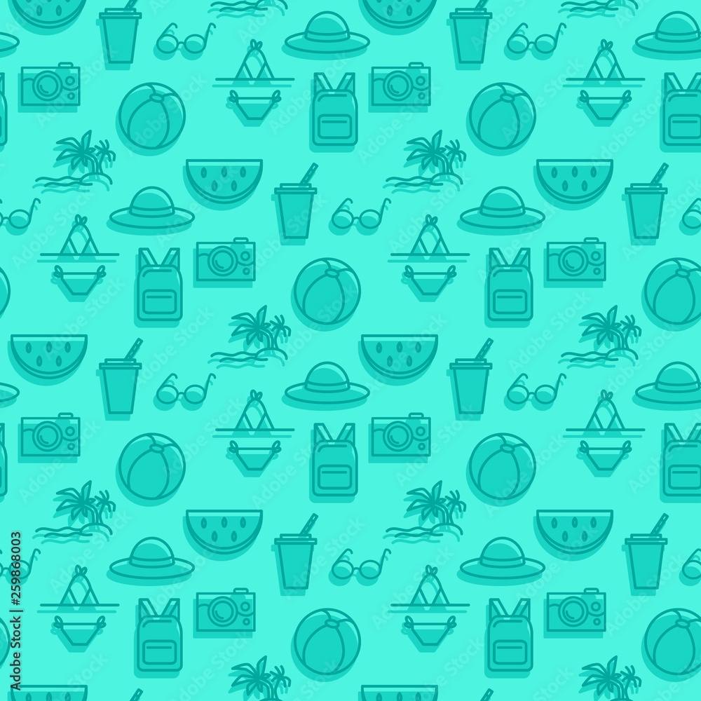 summertime seamless pattern summertime seamless pattern