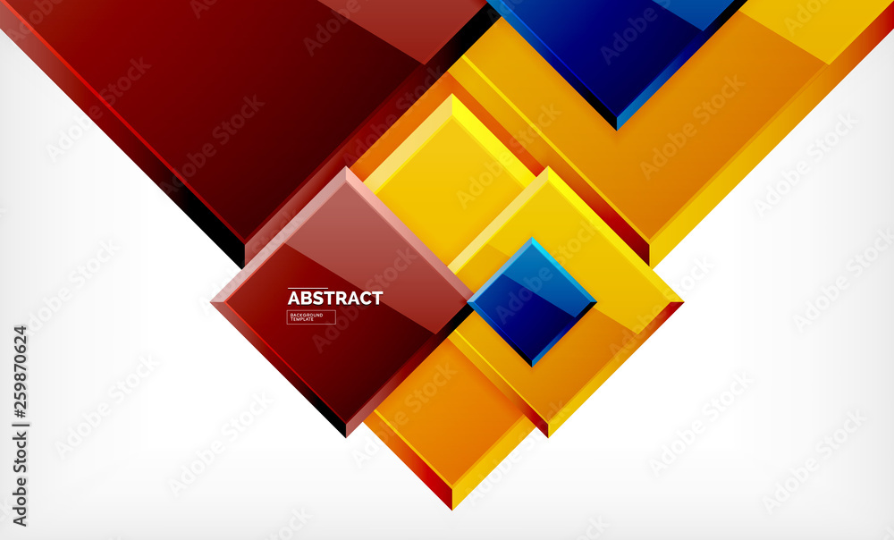 Square geometric background Square geometric background