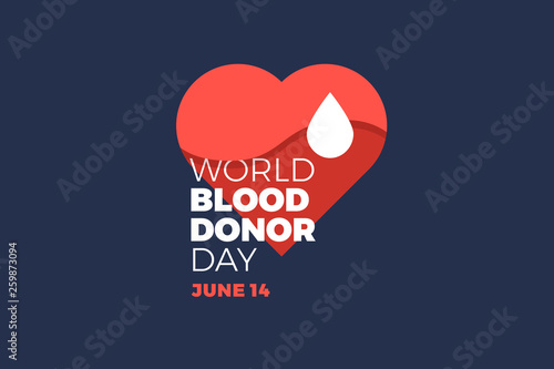 Fototapet World blood donor day