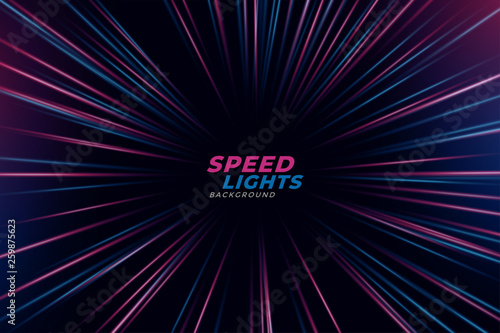 radial light rays zoom background