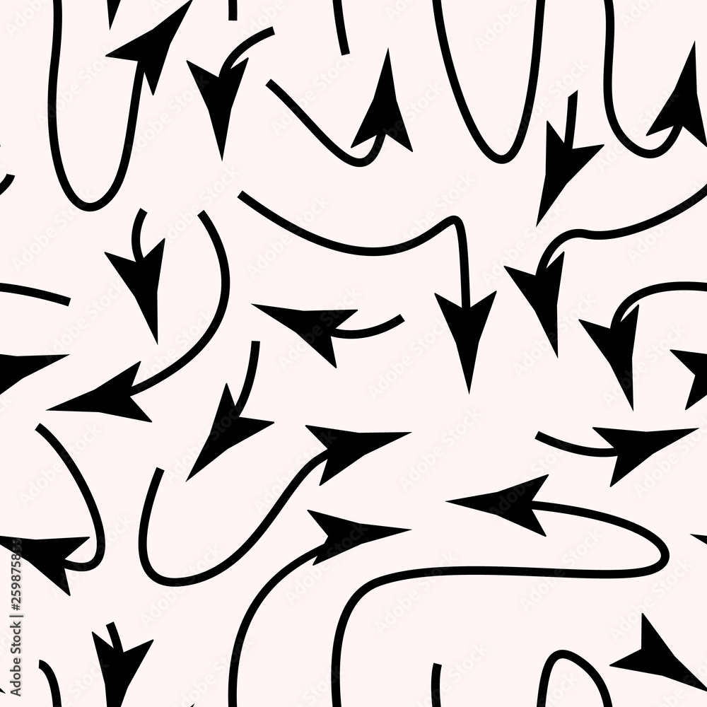 Vector arrows seamless pattern. on a white background eps10 Vector arrows seamless pattern. on a white background eps10